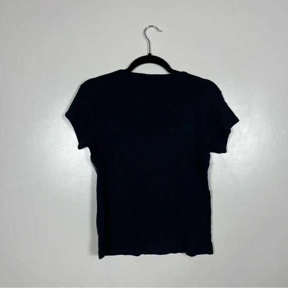 Walt Disney World Park Baby Tee Shirt XL Castle Glitter Sparkle Y2K Black - Picture 2 of 4